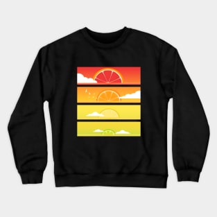 Citrus Sunset Crewneck Sweatshirt